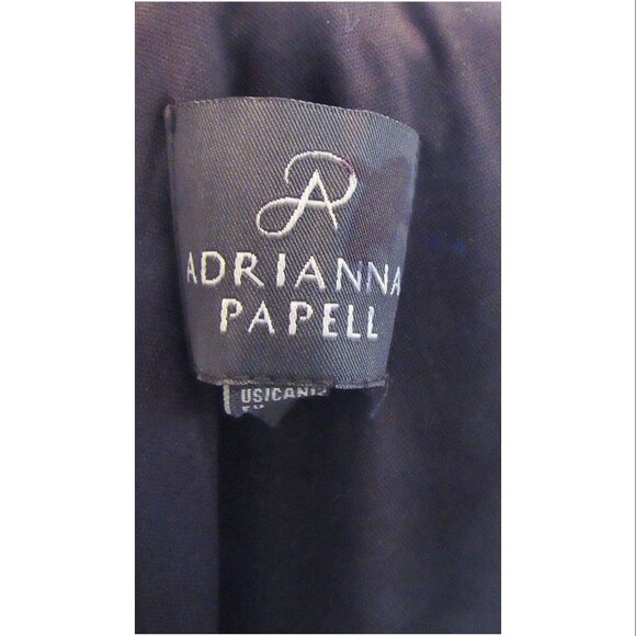 Adrianna Papell Sequin Embellished Black Halter Neck Maxi Gown Womens Size US 12 - Picture 7 of 9